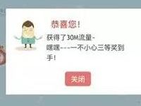 安徽移动大转盘抽奖30M 1G移动流量 免费流量 活动线报  第1张