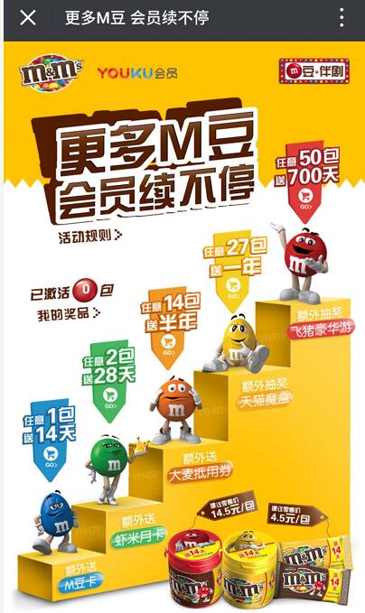 M豆活动产品集M豆最低送14天优酷会员VIP 免费会员VIP 活动线报  第3张