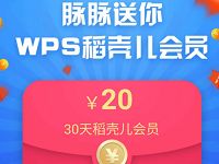 脉脉新用户注册福利送1个月WPS稻壳儿会员