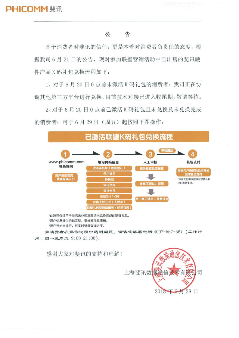 斐讯硬件产品联璧金融承诺全额兑付K码礼包兑换流程