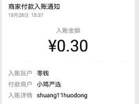 小鸡严选福利小程序新人送0.3元微信红包 微信红包 活动线报  第1张