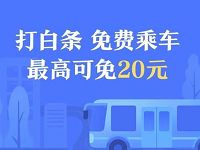 京东打白条支付公交地铁乘车费送等额白条还款券 出行优惠券 优惠福利  第1张