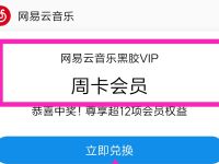 支付宝福满全球抽奖送7天网易云黑胶会员 免费会员VIP 优惠福利  第1张