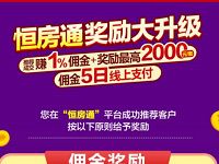 恒大旗下恒房通APP实名认证送7元现金秒到，买房全国75折 微信红包 活动线报  第1张
