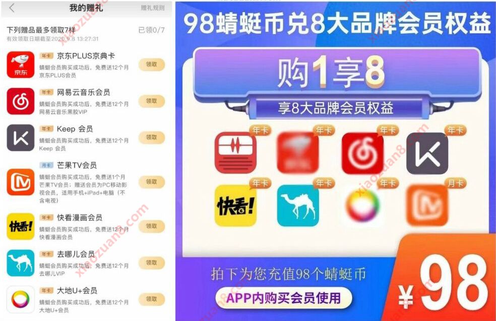 蜻蜓会员98元买1赠8大会员，包京东PLUS+网易云音乐年卡 网易云音乐 蜻蜓会员 京豆PLUS 免费会员VIP 优惠福利  第3张
