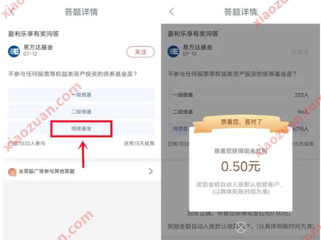 现金红包0.5元，工行盈利乐享答题 工行活动 现金红包 活动线报  第2张