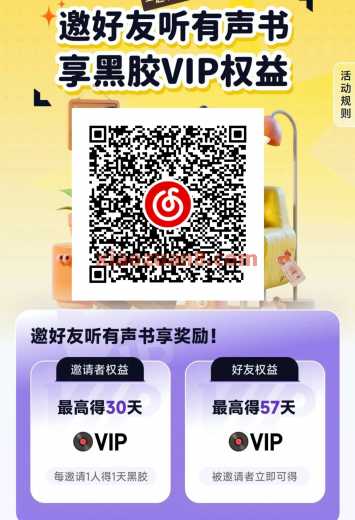网易云音乐会员1-57天，网易云听有声书（7月）