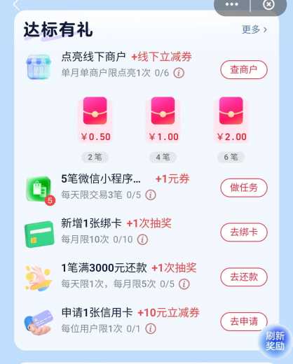云闪付红包1元，微信小程序消费